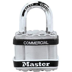 Master Lock hangslot, van gelamineerd staal, hoge veiligheid [bescherming van roestvrij staal] M1STS – beveilig boten en poorten in het midden van de maritieme tijd.