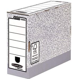 Fellowes R-Kive System opbergbox archiefdoos A4, 10 stuks 105 mm, wit/grijs