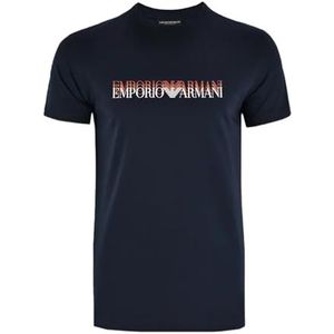 Emporio Armani - EM000574_AF12349 - T-shirt - Marineblauw - Katoen - Korte Mouwen