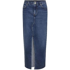 PIECES PCJESSIE Jeansrok voor dames, blauw (medium blue denim), S