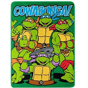 Northwest Nickelodeon's Teenage Mutant Ninja Turtles, geruite fleecedeken „Cowabunga Dudes”, 46 „x 60"", meerkleurig