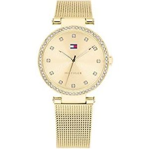 Tommy Hilfiger Dames analoog kwarts horloge met roestvrij stalen band 1782507