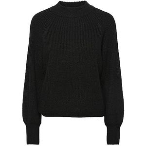 PIECES Gebreide trui voor dames PCNATALEE, zwart, XL