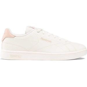 Reebok Dames Court Clean Sneaker, krijt/PINSTU/MAAN, 5.5 UK, Krijt Pinstu Moonst, 38.5 EU