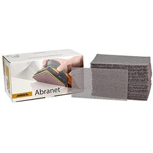 Mirka Abranet netschuurstroken 70x125 mm klittenband / korrel P180 / 50 stuks / voor het schuren van hout, plamuur, lak, kunststof / 5414905018
