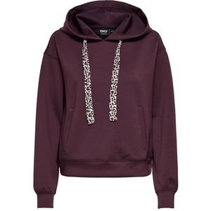 ONLY Onlalina Life Leo Detail Hood Box SWT, decadent chocolade, XL