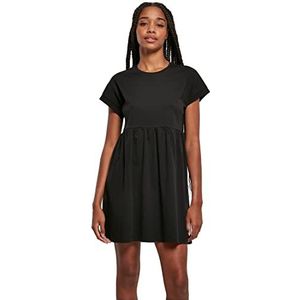 Urban Classics - Organic Empire Valance Tee Dress - Jerseyjurk - Zwart - Biologisch Katoen