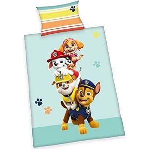Herding - Paw Patrol - Beddengoed - Meerkleurig - 100% Katoen - 2-delige Set