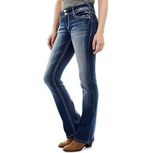 WallFlower Luscious bochtige bootcut jeans voor dames, Jenna, 11