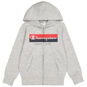 Champion Sweatshirt met capuchon voor kinderen en jongens, Grijs Melange, 3-4 jaar