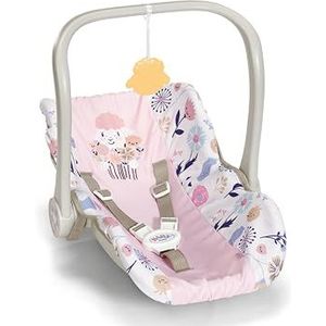 BABY born Babyzitje voor poppen met bloemenmotief en draaibare draaggreep en 3-punts riem, voor poppen van 36 cm en 43 cm, 838518 Zapf Creation