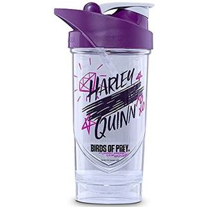 Shieldmixer Hero Pro Classic Shaker Harley Quinn BOP - BPA-vrij - Gym Accessoires - Eiwitshaker - Fitness Drinkfles - Wit - 700ml