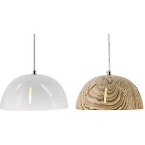 DKD Home Decor Plafondlamp, metaal (24 x 24 x 12 cm) (2 stuks)