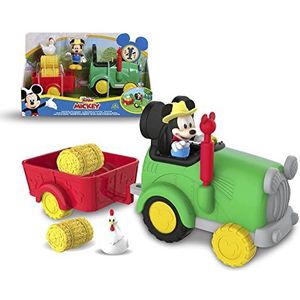 Disney Junior Mickey Mouse Boeren Tractor - Speelset Incl. Mickey Mouse Figuur 7.5cm
