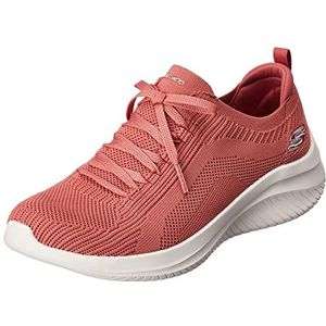 Skechers Ultra Flex 3.0 Big Plan Sneaker voor dames, roze, 39 EU