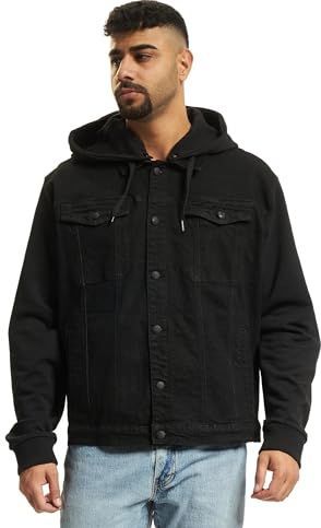 Brandit Cradock Denim Sweatjack voor heren, zwart, XXL