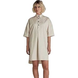 G-STAR RAW dames shirt ss dress, beige/kaki (Whitebait A504-1603), L