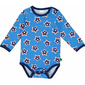 Fred's World by Green Cotton Baby-jongens Star L/S Body Base Layer, Happy Blue/Deep Blue/Energy Blue/Mandarijn, 62 cm