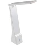 EGLO Led-tafellamp La Seca met accu, tafellamp met touch, dimbaar, lichtkleur instelbaar (warm wit - koud wit), bureaulamp van kunststof in wit, led-b