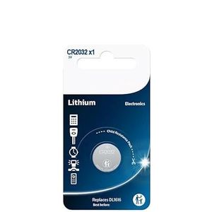 Philips CR2032/3V knoopcelbatterij, ideaal voor horloges, rekenmachines en speelgoed. Biedt betrouwbaarheid en een lange levensduur, perfect voor je verschillende behoeften.