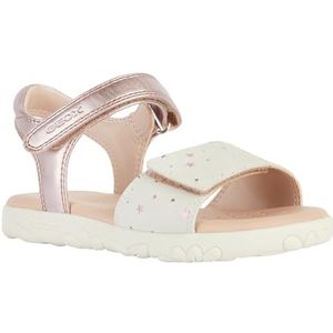 Geox J Haiti Girl Sandalen voor meisjes, Oud Rose Off White, 24 EU