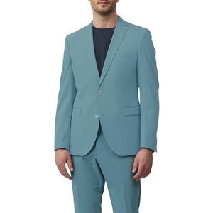 s.O Pure: gemêleerd colbert van stretch keperstof in slim fit, turquoiseblauw, 44