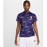 Nike Top England Dames Dri-Fit Academypro Short-Sleeve Top Pm, Purple Ink/Purple Ink/Sesame, FJ2814-555, L