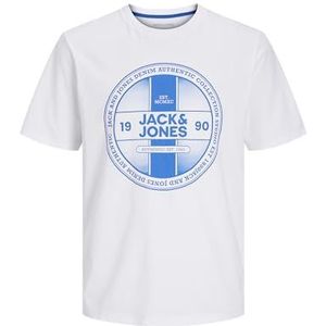 JACK&JONES JUNIOR Jjrio Tee Ss Crew Neck Mni T-shirt voor jongens, wit, 116