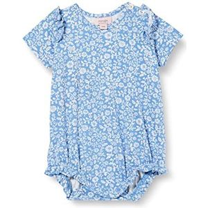 Noa Noa miniature Meisje Baby Flourish Org Jersey Bodystocking, Print blauw, 18 Maanden