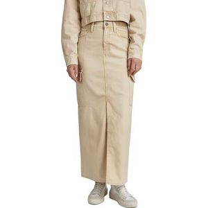 G-STAR RAW Viktoria Long Cargo Rok, Beige (Sun Faded Sand Gd D24386-d491-g553), 24W