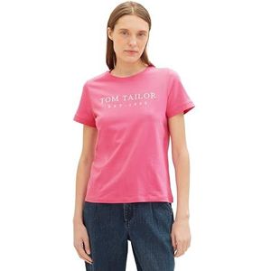 TOM TAILOR T-shirt voor dames, 15799 - Carmine Pink, XXS