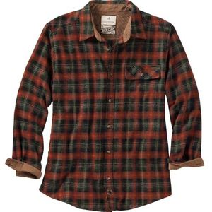 Legendary Whitetails Heren Standaard Originele Buck Camp Flanel Shirt, Redwood Plaid, Medium