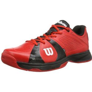 Wilson RUSH Sport Rood/Zwart/Rood 13.5 WRS318090E135 Tennisschoenen voor heren, veelkleurig rood zwart rood, 48 EU
