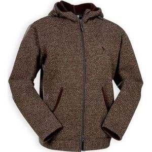 Tatonka Style heren ""Gilmour Hood Jacket"" fleece jas, donkerbruin