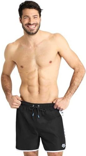 ARENA Heren Boxershorts - Zwart/Wit - Icons Team Stripe