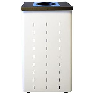 OFITURIA® Selectieve recyclingafvalemmer met binnenring voor bevestiging van de metalen tas, inhoud, 87 l, grijs