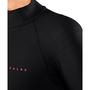 FALKE Functioneel shirt met lange mouwen, warm functioneel materiaal voor dames, zwart en wit, ademend ondergoed voor sport, warm, sneldrogend voor milde tot koude temperaturen, 1 stuk