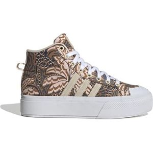 adidas Bravada 2.0 mid plateauschoenen voor dames, Crystal Sand/Cream White/FTWR Wit, 42 EU, Kristal Zand Crème Wit Ftwr Wit, 41 1/3 EU