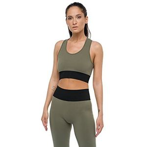 HEART and SOUL Sportivo Donna Kaia-BRB sportbeha voor dames, olijf/zwart, XS-S