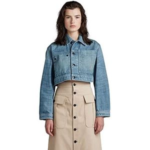 G-STAR RAW Dames Cropped Denim Jas, Blauw (Antique Faded Moonlit Ocean D318-D869), XS, Blauw (Antique Faded Moonlit Ocean D318-d869), XS