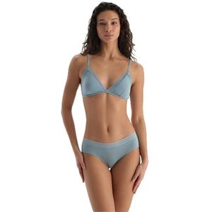 Dagi Dames Basic Waist Lace gedetailleerde hipster slip, stone, standaard, stone, One size