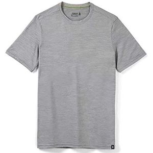 Smartwool Heren T-shirt met korte mouwen Slim Fit Base Layer Top, lichtgrijs Heather, M, Lichtgrijs Heather, One size