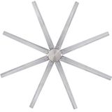 Westinghouse Lighting Widespan ceiling fan, geborsteld nikkel, 254 cm