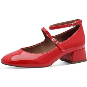Pumps - Rood - Hoogglans Lakleer - Blokhak