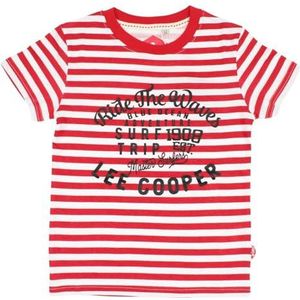 Lee Cooper Maglietta Ragazzo shirt met korte mouwen voor jongens, rood (rouge), 8 Jaar