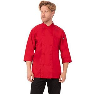 Chef Works Marokko Chef-kokjas voor heren, Rood, XS