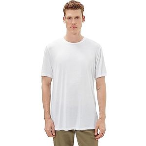 Koton Basic Viscose Blend T-shirt voor heren, ronde hals, korte mouwen, Mix (veelkleurig), L