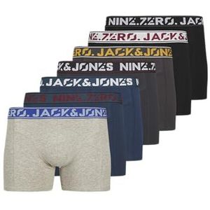 JACK & JONES - JACCOLTON - Boxershorts - Navy - Antraciet - Grijs Gemêleerd - Zwart - 7 Pack