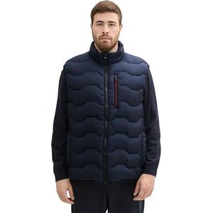 TOM TAILOR heren vest, 10668 - Sky Captain Blue, XXL