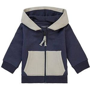 Noppies Baby Babyjongens Boys Cardigan Moultrie Long Sleeve Gebreide jas, India Ink-N043, 68, India Ink - N043, 68 cm